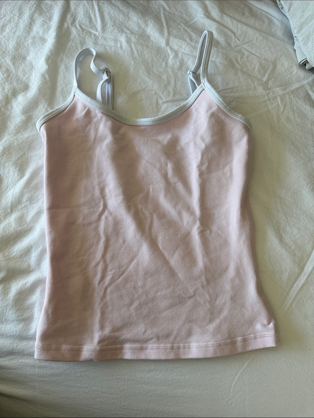 TNA Light Pink Women's Ribbed Camisole Tank Top -